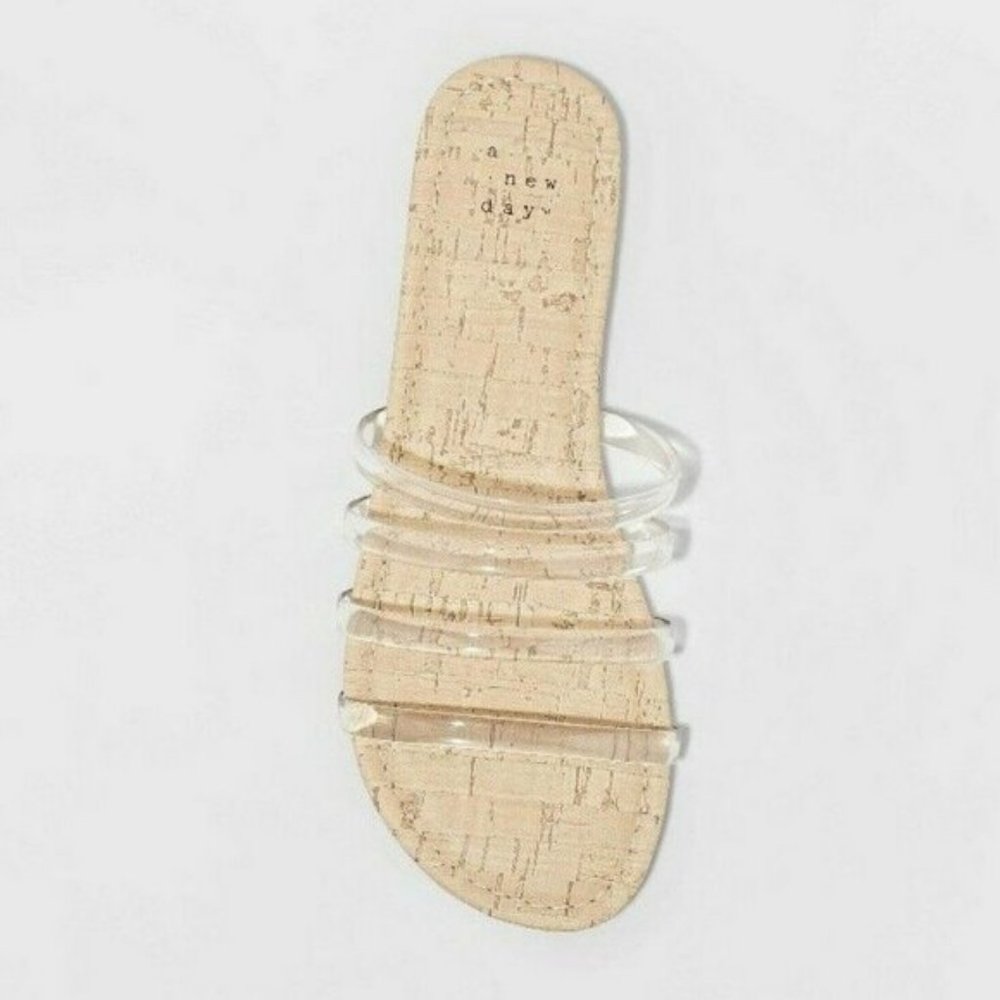 A New Day Clear Avie strappy sandals NWT